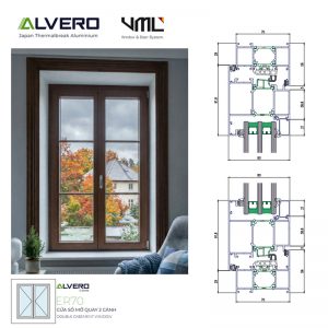 Nhôm ALVERO ER70 cầu cách nhiệt - Ảnh 4