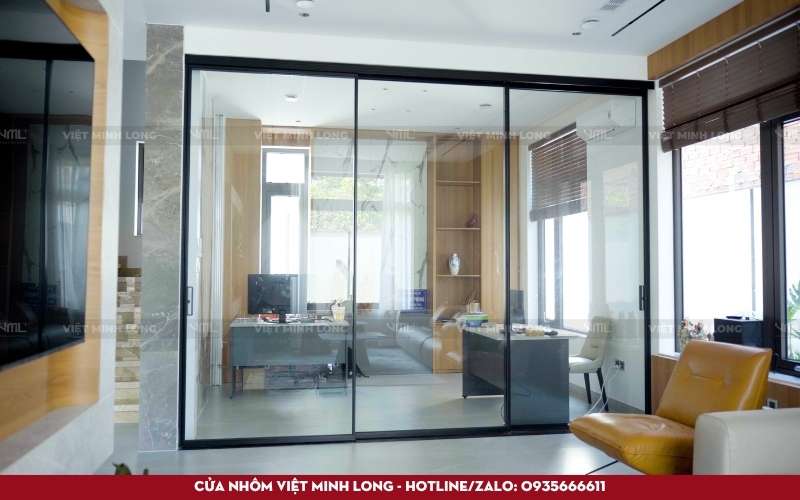 biệt thự 2 tầng mái nhật cửa nhôm