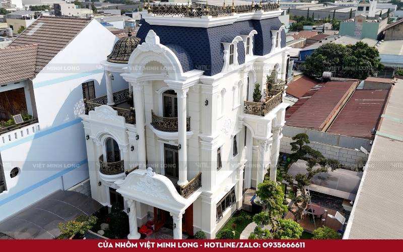 biệt thự 3 tầng phong cách tân cổ điển