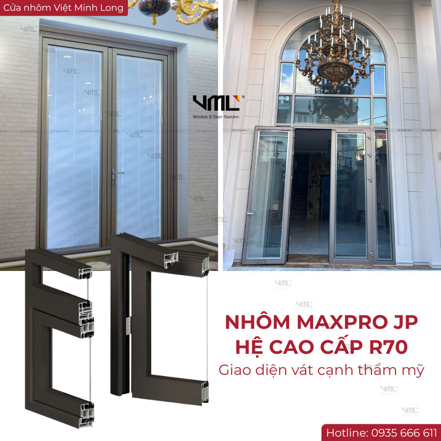 Cửa nhôm Maxpro JP - Cửa nhôm Việt Minh Long