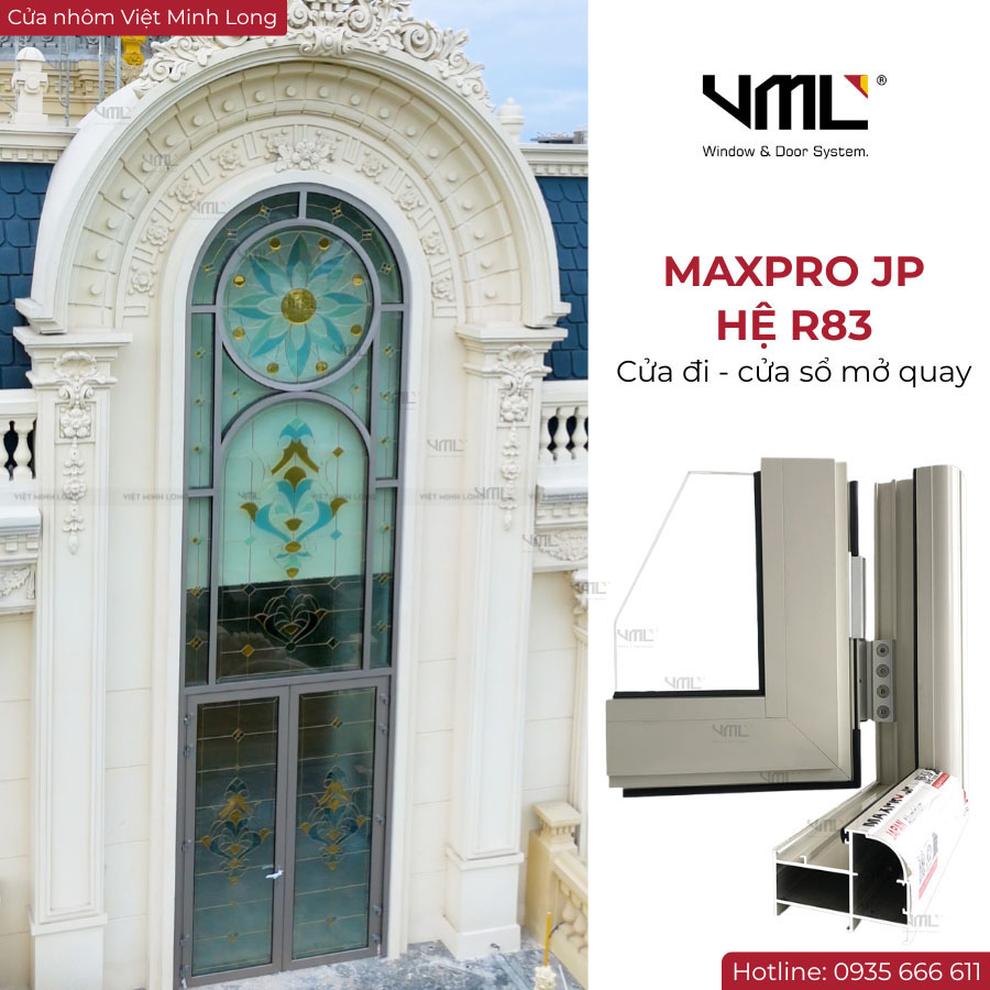 Cửa nhôm Maxpro JP - Cửa nhôm Việt Minh Long